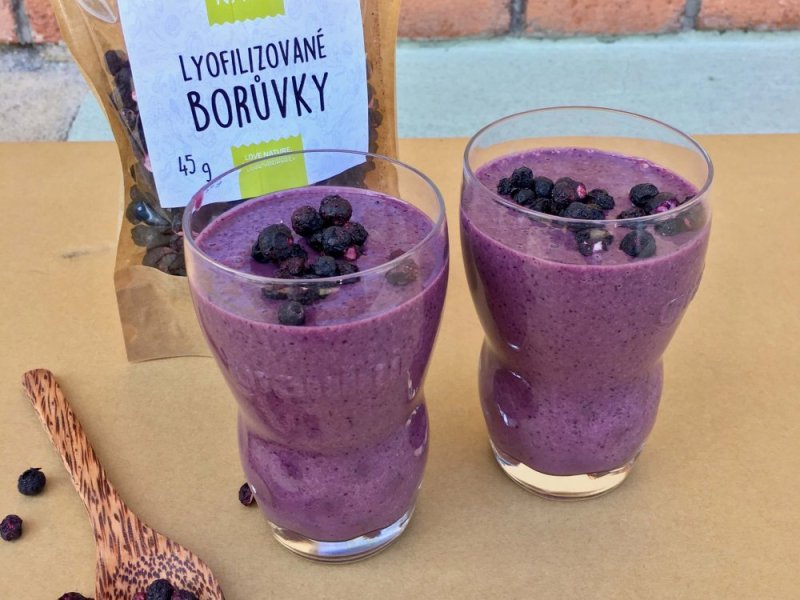 Borůvkové protein smoothie