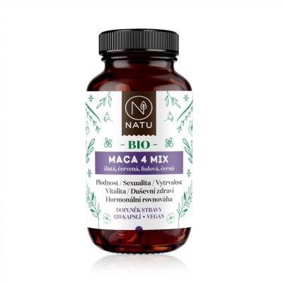 BIO Maca 4 Mix 120 kapslí