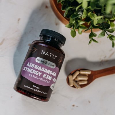 2+1 Ashwagandha extrakt KSM-66 (5% withanolidů) s piperinem 90 kapslí