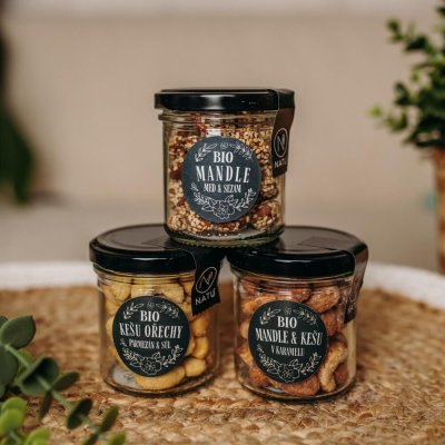 Dárkový set BIO ochucených ořechů