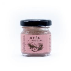 Mini kešu krém s jahodami 30 g