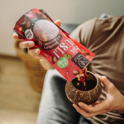Müsli Maliny a čokoláda 270g