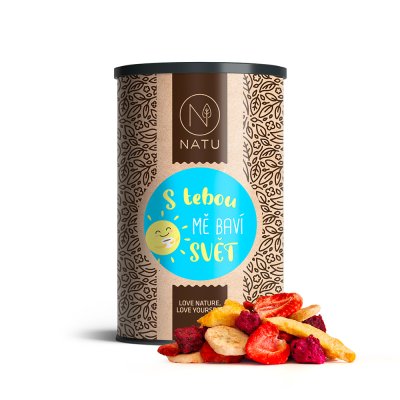 Tubus plný sladkého ovoce - design dle výběru 85g - Motiv: S tebou mě baví svět 85g