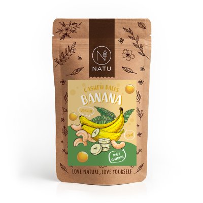 Banánové kuličky s kešu krémem 70g