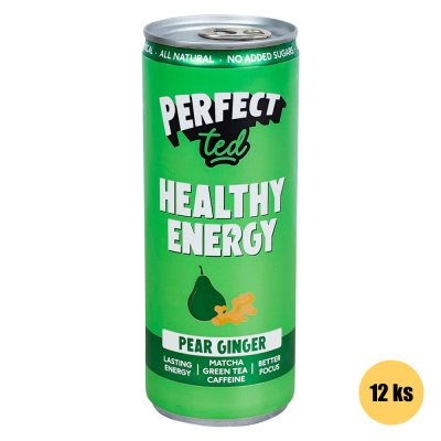Healthy Matcha Energy Drink hruška a zázvor 12x250ml