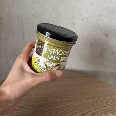 Pistáciový krém s bílou čokoládou 300g