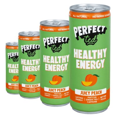 Healthy Matcha Energy Drink broskev 4x250 ml