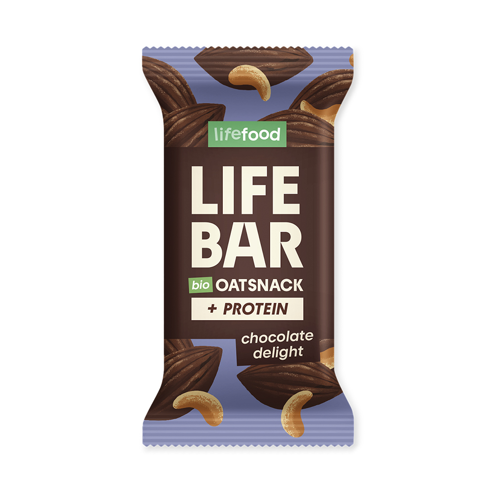 Lifefood Lifebar Oat Snack Protein čokoládový BIO 40g