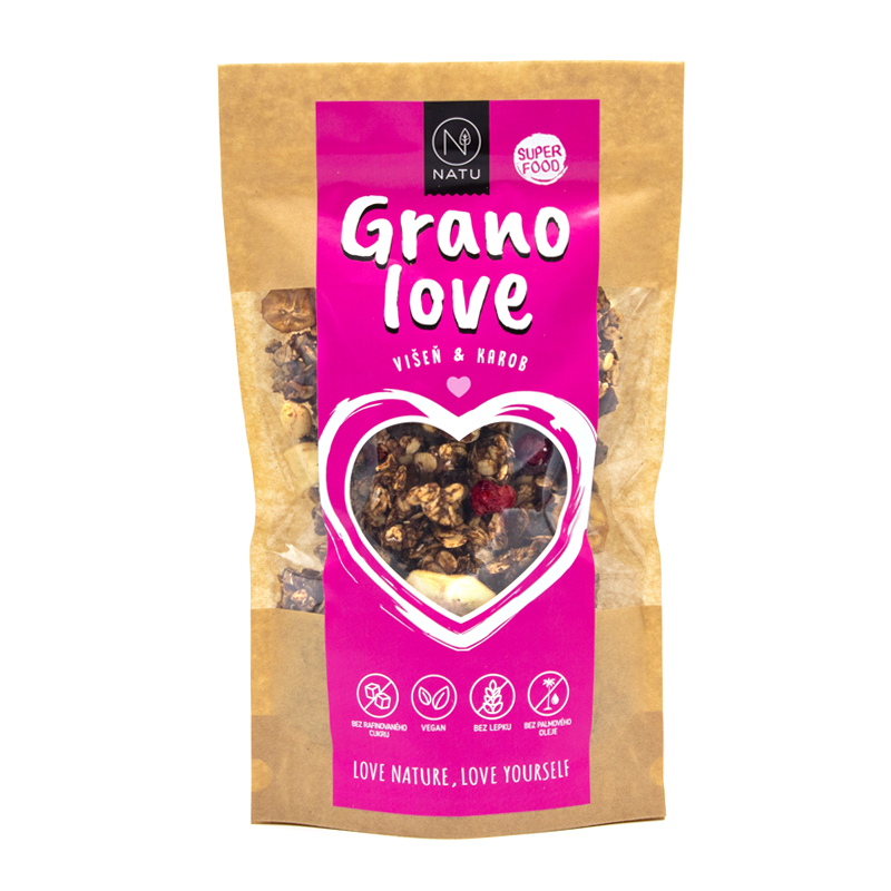 NATU Granola Višeň a karob 350g