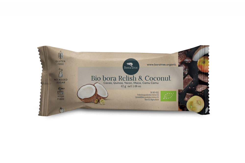 BIO Bora Relish & Coconut tyčinka 42g
