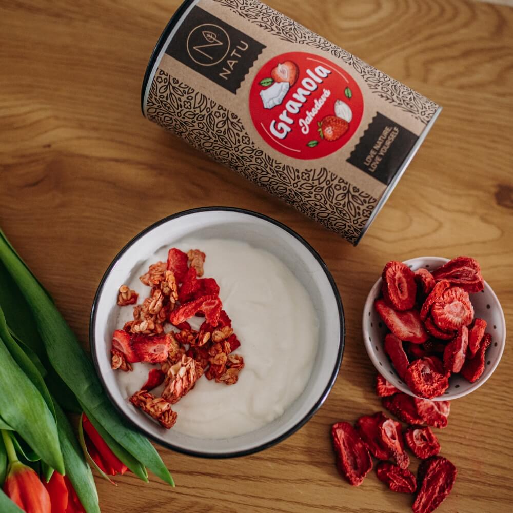 Jahodová granola s mandlemi — náhled 4