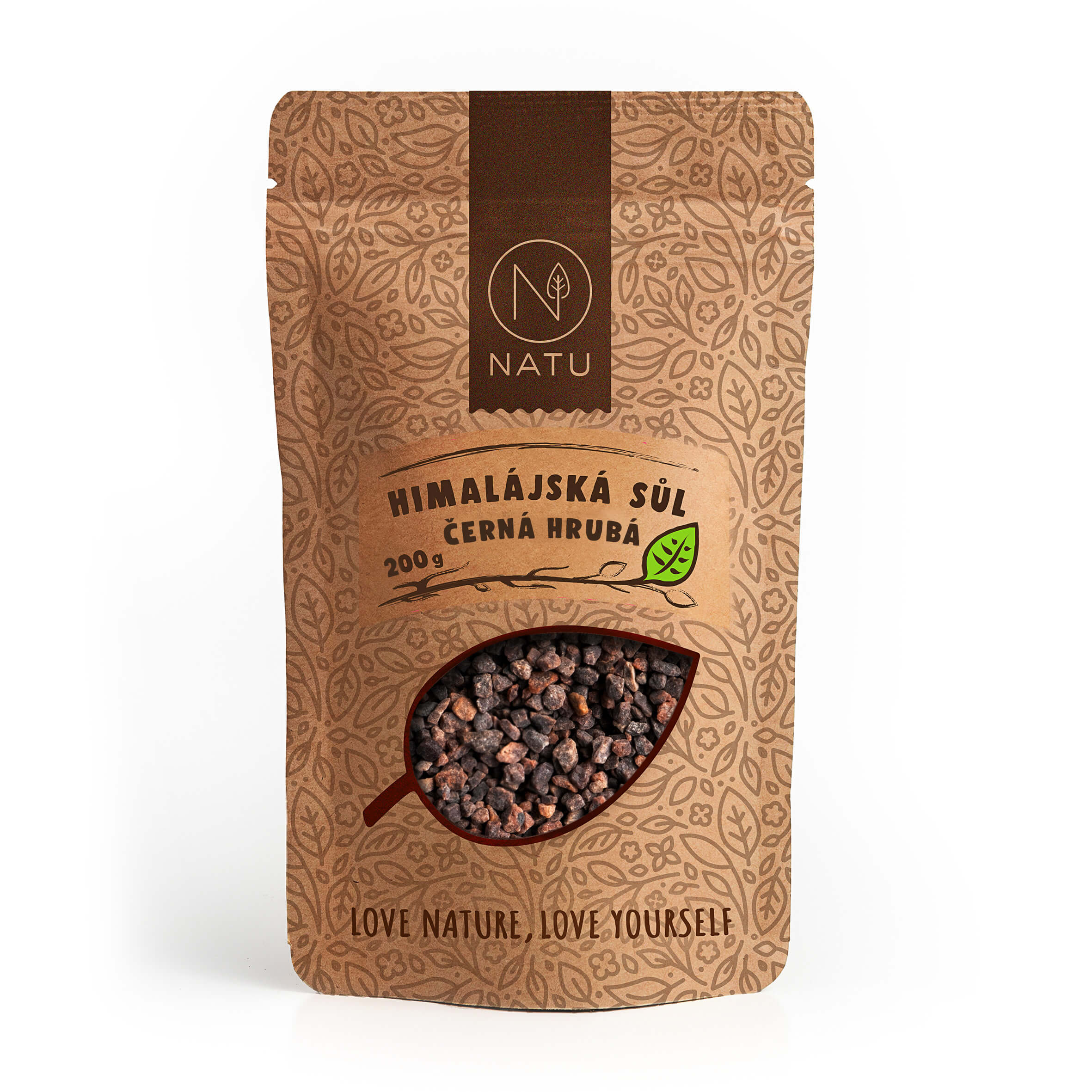 NATU Himalájská černá sůl hrubá 200 g