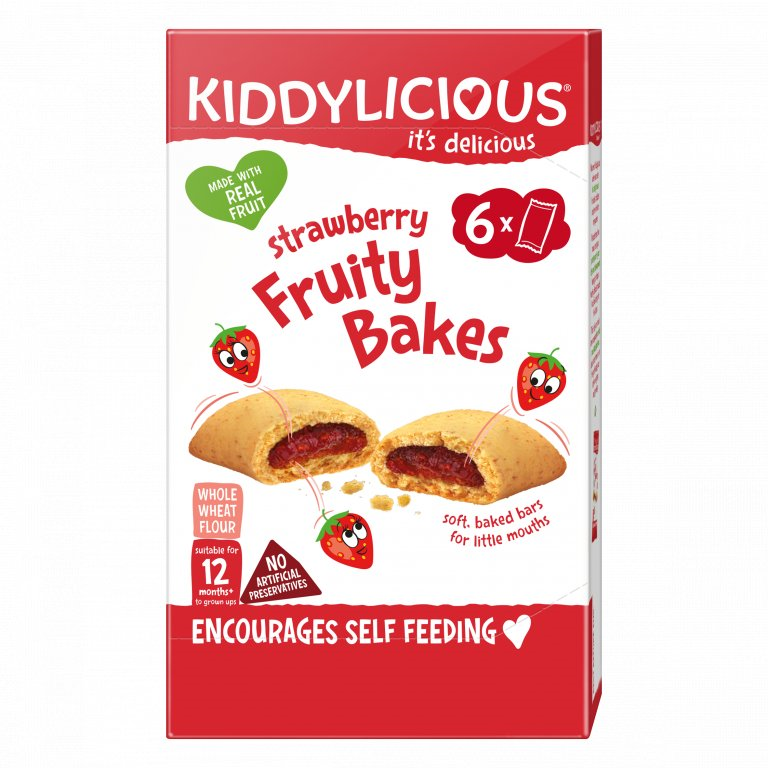 Levně Kiddylicious koláčky jahodové 6x22g