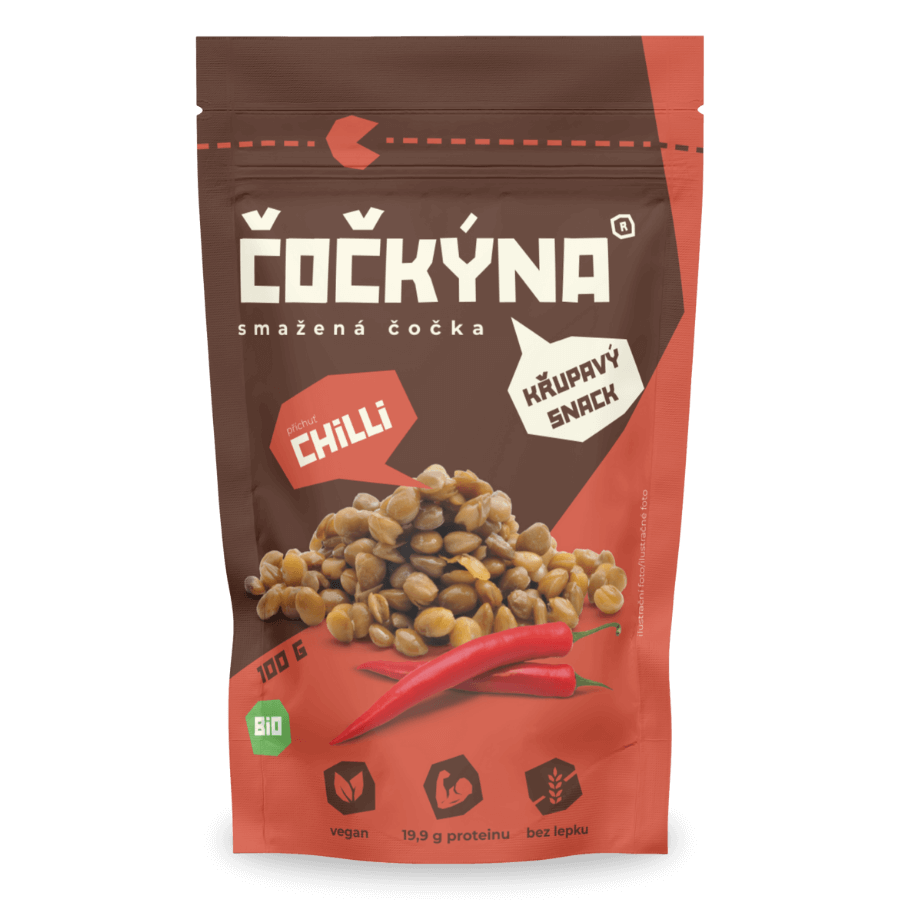 Čočkýna příchuť chilli BIO 100g