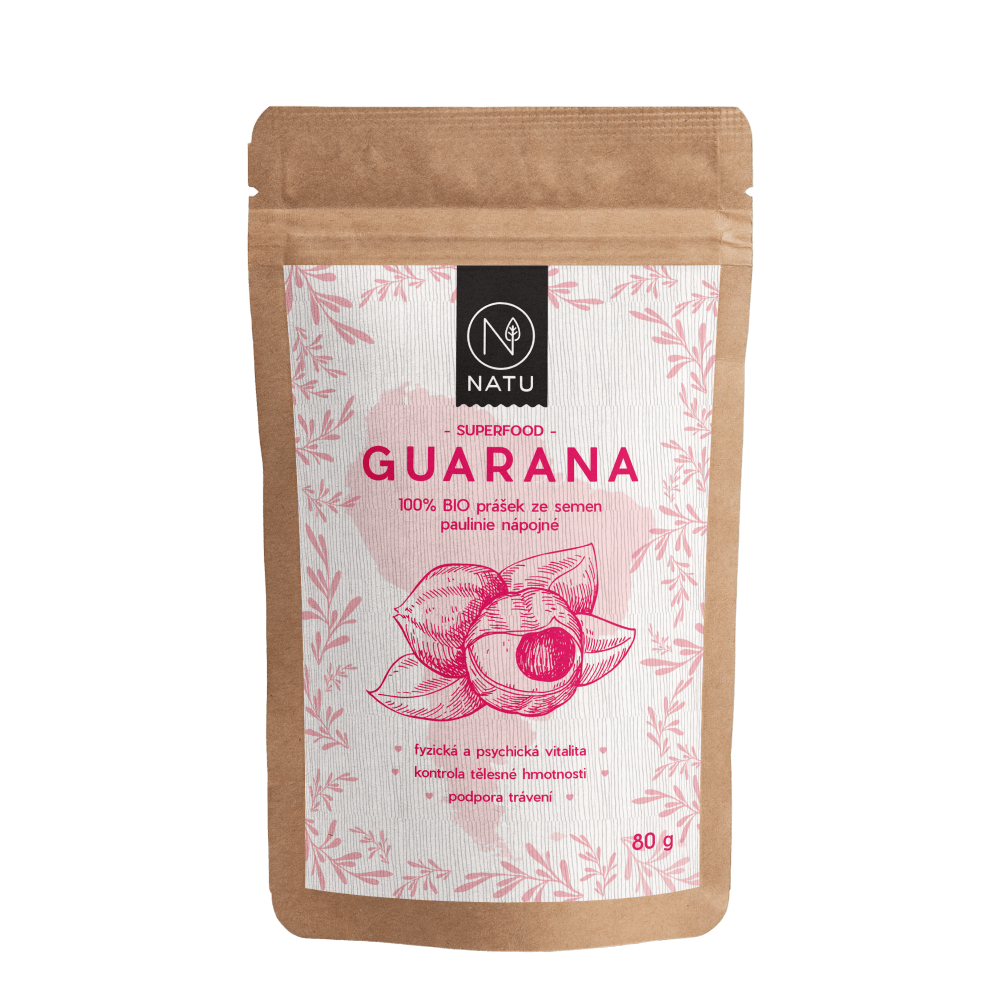NATU Guarana BIO prášek 80 g