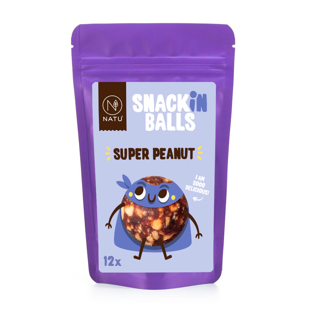NATU SNACKin Balls Super Peanut 156g
