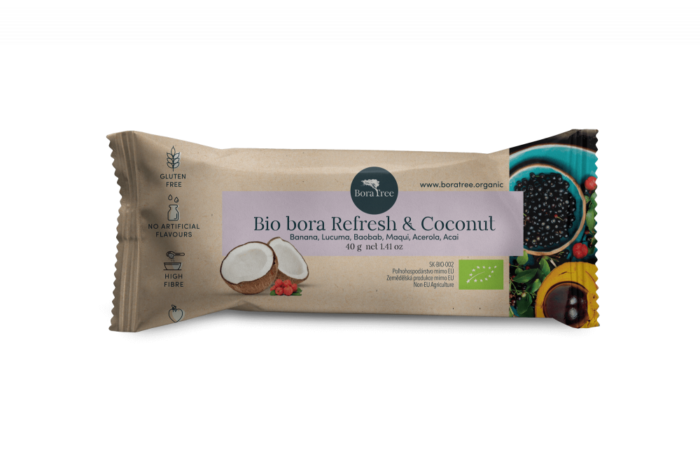 BIO Bora Refresh & Coconut tyčinka 40g