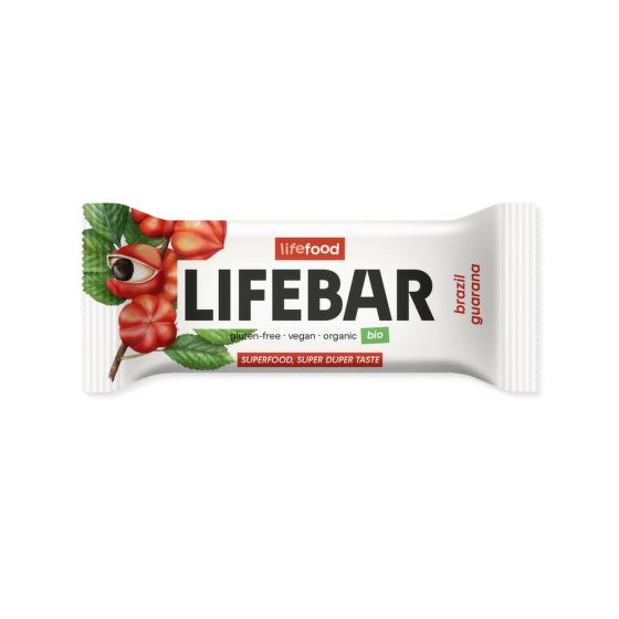 Lifefood Lifebar tyčinka s para ořechy a guaranou BIO 40g