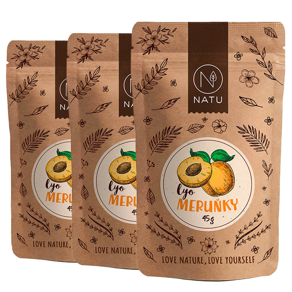 NATU Lyofilizované meruňky 45 g