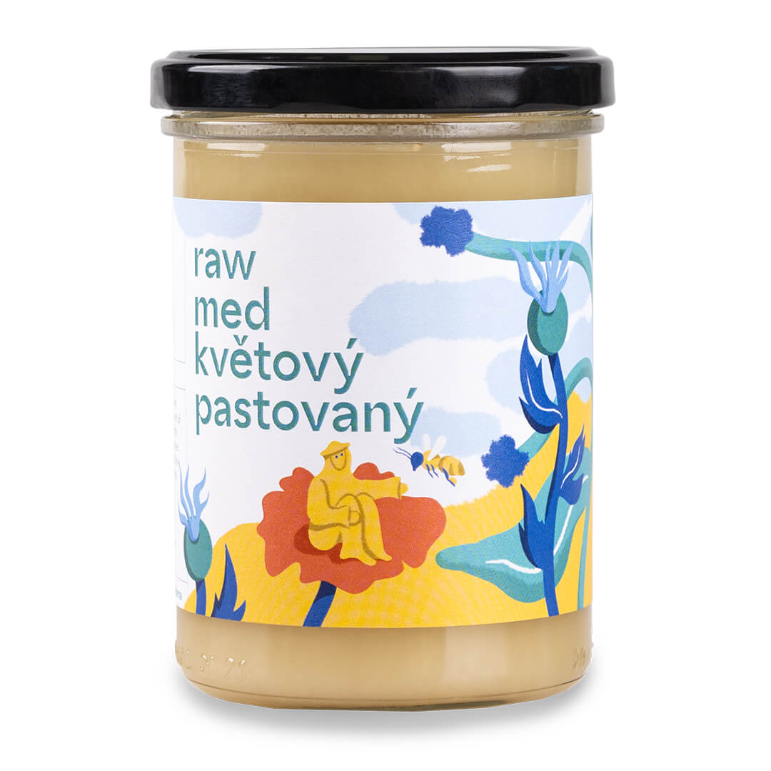 Davidova včelí farma RAW Med květový pastovaný 500g