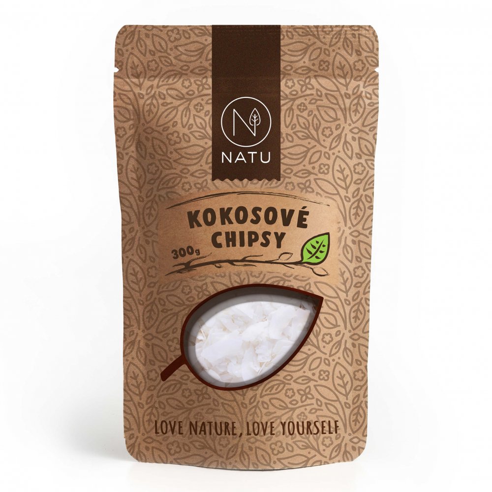 NATU Kokos chipsy 300 g